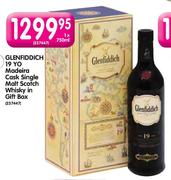 Glenfiddich 19 Yo Madeira Cask Single Malt Scotch Whisky In Gift Box-1x750ml