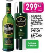 Glenfiddich 12 Yo Special Reserve Single Malt Scotch Whisky In Gift Tin-1x750ml