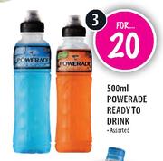 Powerade Ready To Drink Assorted-3x500ml