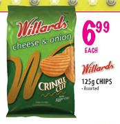 Willards Chips-125g Each