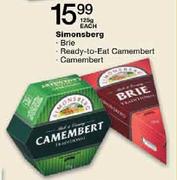 Simonsberg Brie/Ready-to-Eat Camembert/Camembert-125g Each 