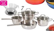 Fusion Stainless Steel Cookware Set-7 Piece