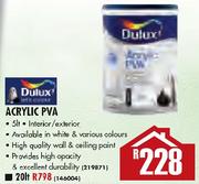 Dulux Acrylic PVA - 20 Ltr