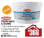 Plascon Polvin Walls & Ceiling - 10 Ltr