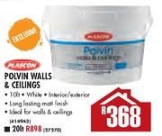 Plascon Polvin Walls & Ceiling - 20 Ltr