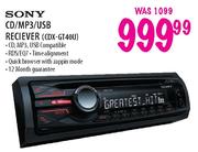 Sony CD/MP3/USB Receiver (CDX-GT40U)