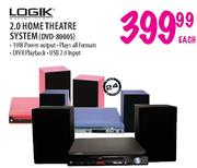 Logik 2.0 Home Theatre System (DVD-8000S) - Each