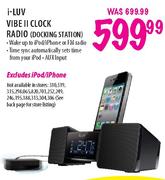 i-LUV Vibe II Clock Radio (Docking Station)