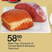 Meat Pack(Consists of Corned Beef & Boneless Gammon)-Per Kg