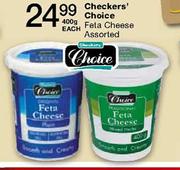 Checkers' Choice Feta Cheese-400gm Each 