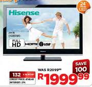 Hisense FHD LED TV-24"(61cm)