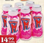Clover Super M Flavoured Milk-6x200gm