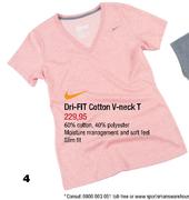 Nike Dri-Fit Cotton V Neck T Shirt