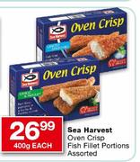 Sea Harvest Oven Crisp Fish Fillet Portions Assorted-400g Each