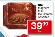 Ola Magnum Mini Ice Creams Assorted-6's