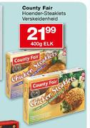 County Fair Hoender-Steaklets Verskeidenheid-400g Elk
