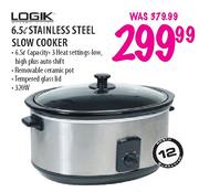 Logik Stainless Steel Slow Cooker-6.5l