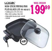 Logik Non-Stick Frying Pan Plus Glass Lid (RS-082421)