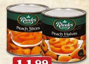 Rhodes Peach Slices/Halves-825g Each