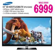 Samsung 51" 3D HDR Plasma TV(PS51E490)