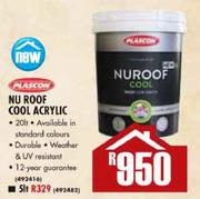 Plascon Nu Roof Cool Acrylic-20Ltr