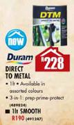 Duram Direct To metal Smooth-1Ltr