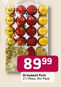 Ornament Pack-21 Piece Per Pack