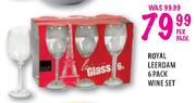 Royal Leerdam Wine Set-6 Pack