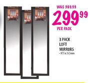 Loft Mirrors 3 Pack-975x265mm