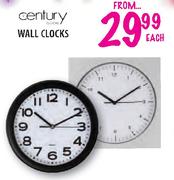 Century Wall Clocks-Each