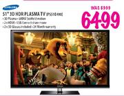 Samsung 51" 3D HDR Plasma TV(PS51E490)