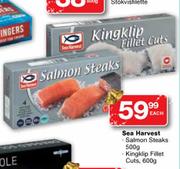 Sea Harvest Salmon Steaks-500g/Kingklip Fillet Cuts-600g Each