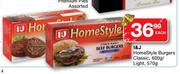 I&J Homestyle Burgers Classic-600g/Light-570g