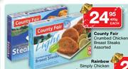  Country Fair Crumbed Chicken Breast Steaks Assorted-400g Each
