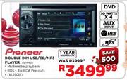 Pioneer Double Din USB/CD/MP3 Player-AVH1450