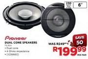 Pioneer Dual Cone Speakers-T5-1614 Per Pair