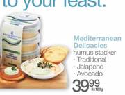 Mediterranean Delicacies Humus Stacker-3x120g