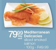 Mediterranean Delicacies Sliced Smoked Salmon-100g Each