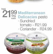 Mediterranean Delicacies Pesto Sundried Tomato-125g Each