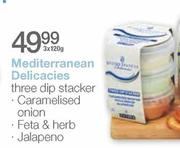 Mediterranean Delicacies Three Dip Stacker-3x120g