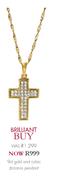 9ct Gold And Cubic Zirconia Pendant