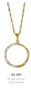 9ct Gold And Cubic Zirconia Pendant