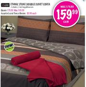 Always Home Ethnic Stone Queen Duvet Cover