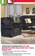Onyx 3 Piece Lounge Suite