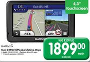 Garmin Nuvi 2495LT GPS Plus Lifetime Maps Each