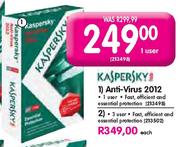 Kaspersky Anti-Virus 2012-1 user