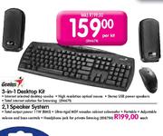 Genius 3-in-1 Desktop Kit