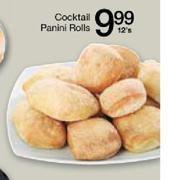 Cocktail Panini Rolls-12's
