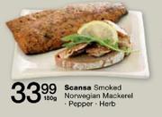 Scansa Smoked Norwegian Mackerel/Pepper/Herb-180g