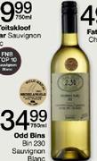 Odd Bins Bin 230 Sauvignon Blanc-750ml